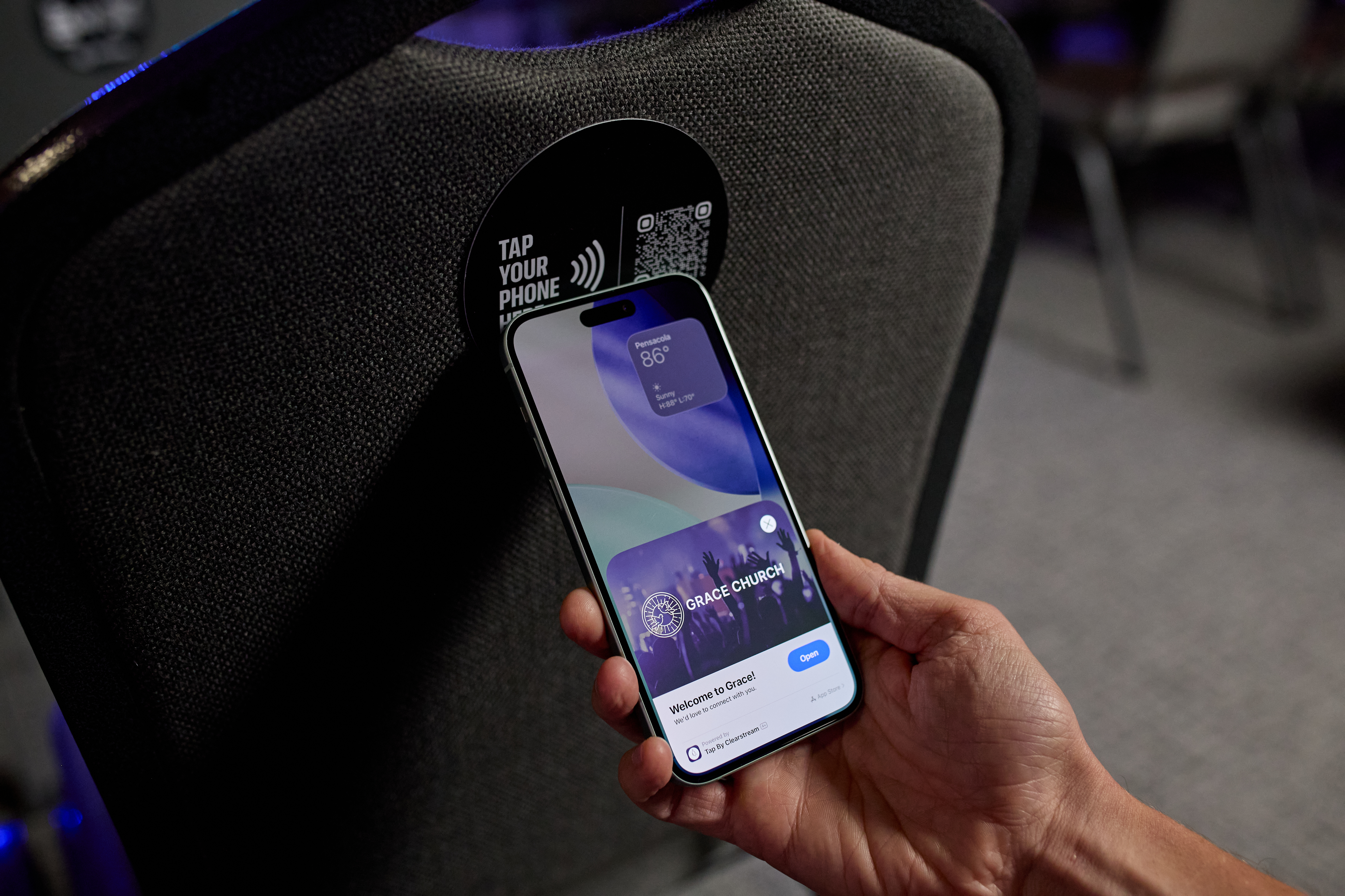 NFC tag for churches