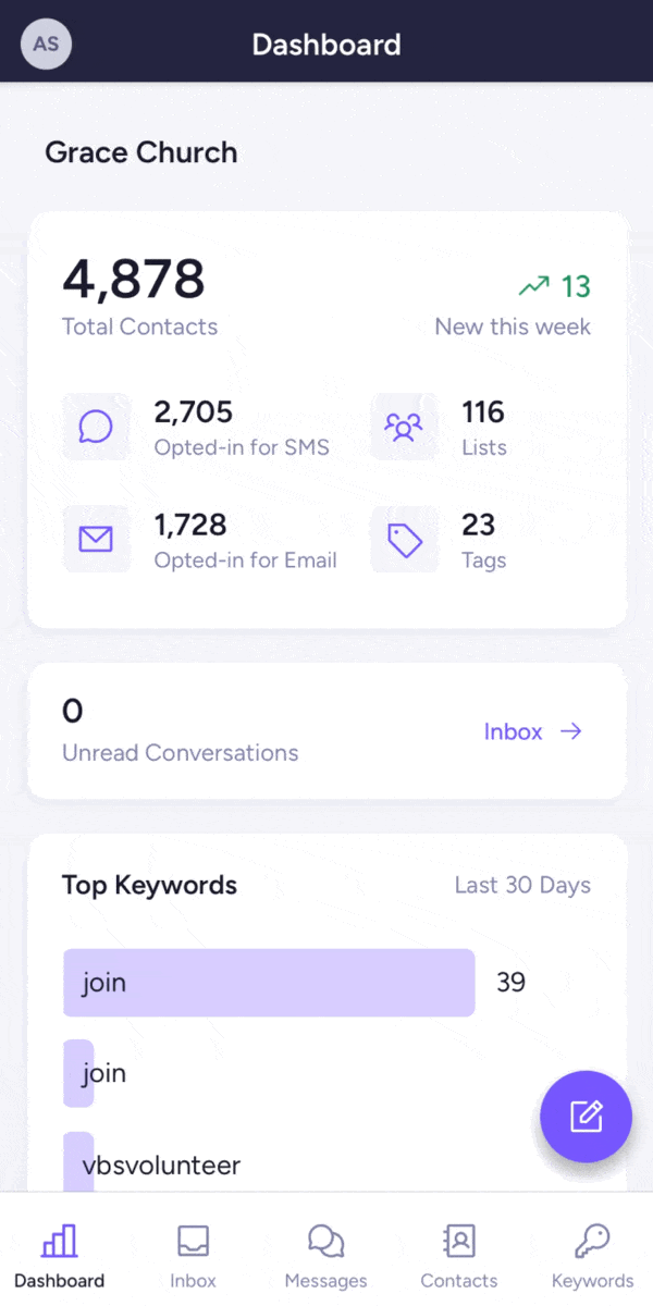 Clearstream's new purple iOS mobile app