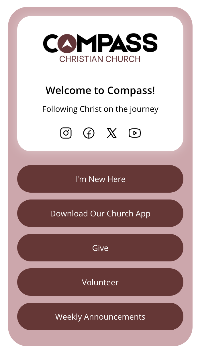 Compass Church microsite design