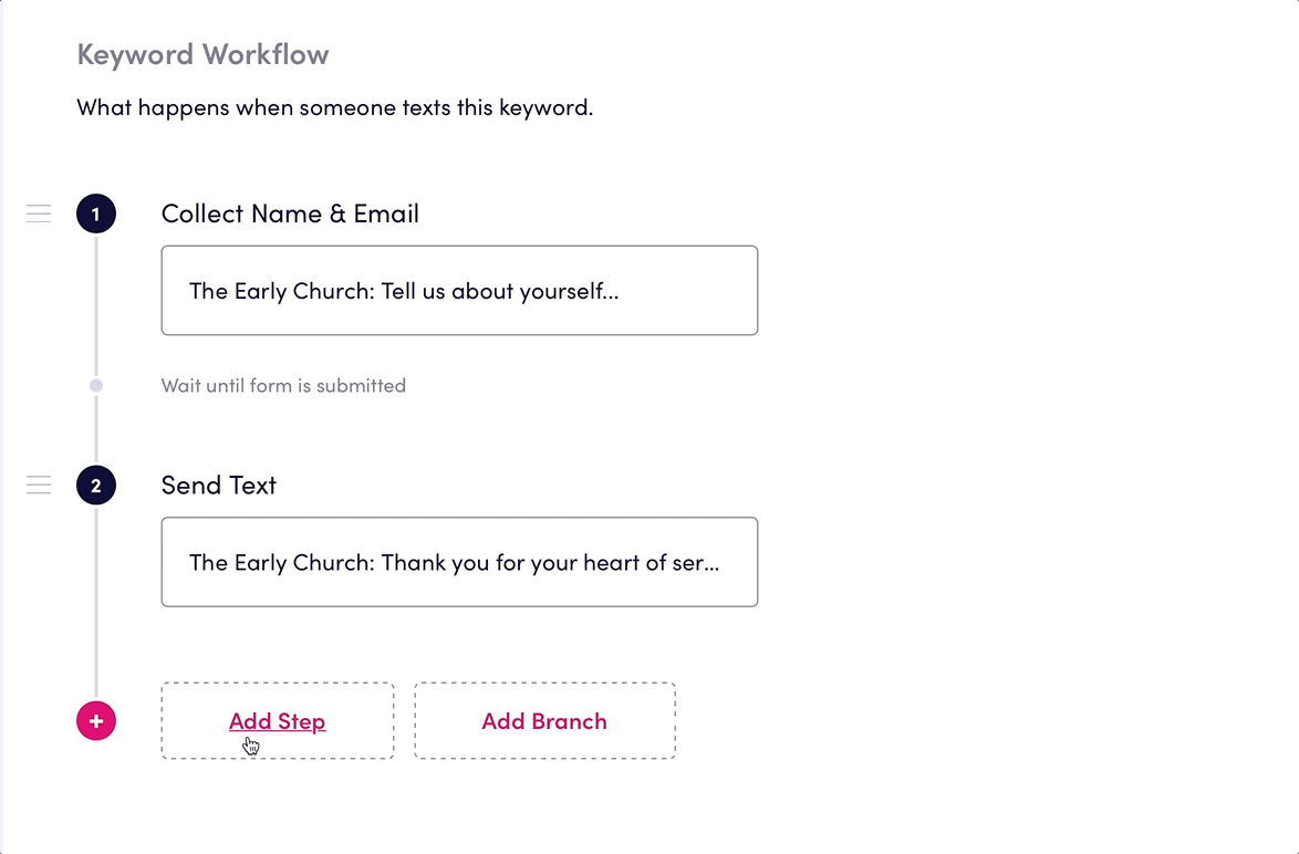 Platform walkthrough of pushing someone to Rock and adding them to a Group or Workflow