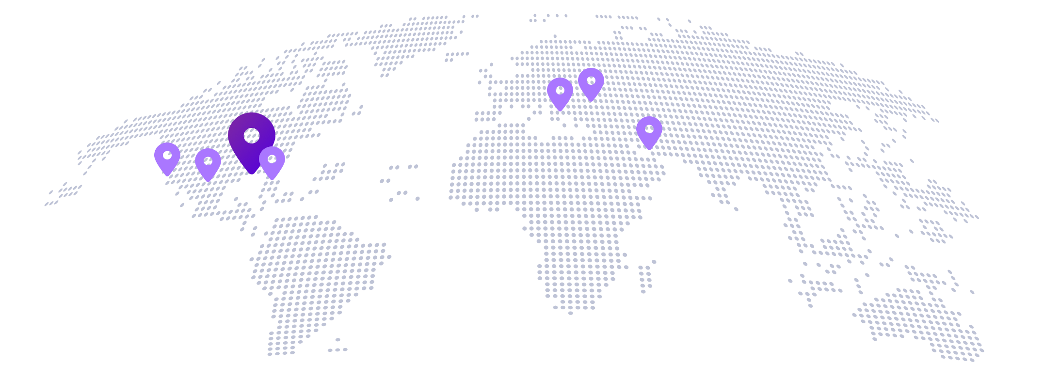 World map with icons representing Clearstream staff
