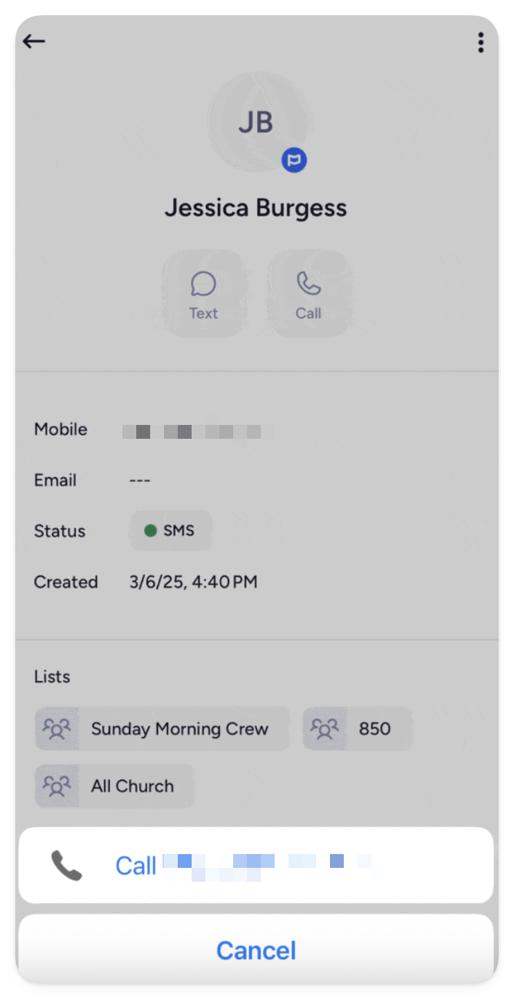 Message your church from anywhere View, edit, and call contacts right from Clearstream's mobile app