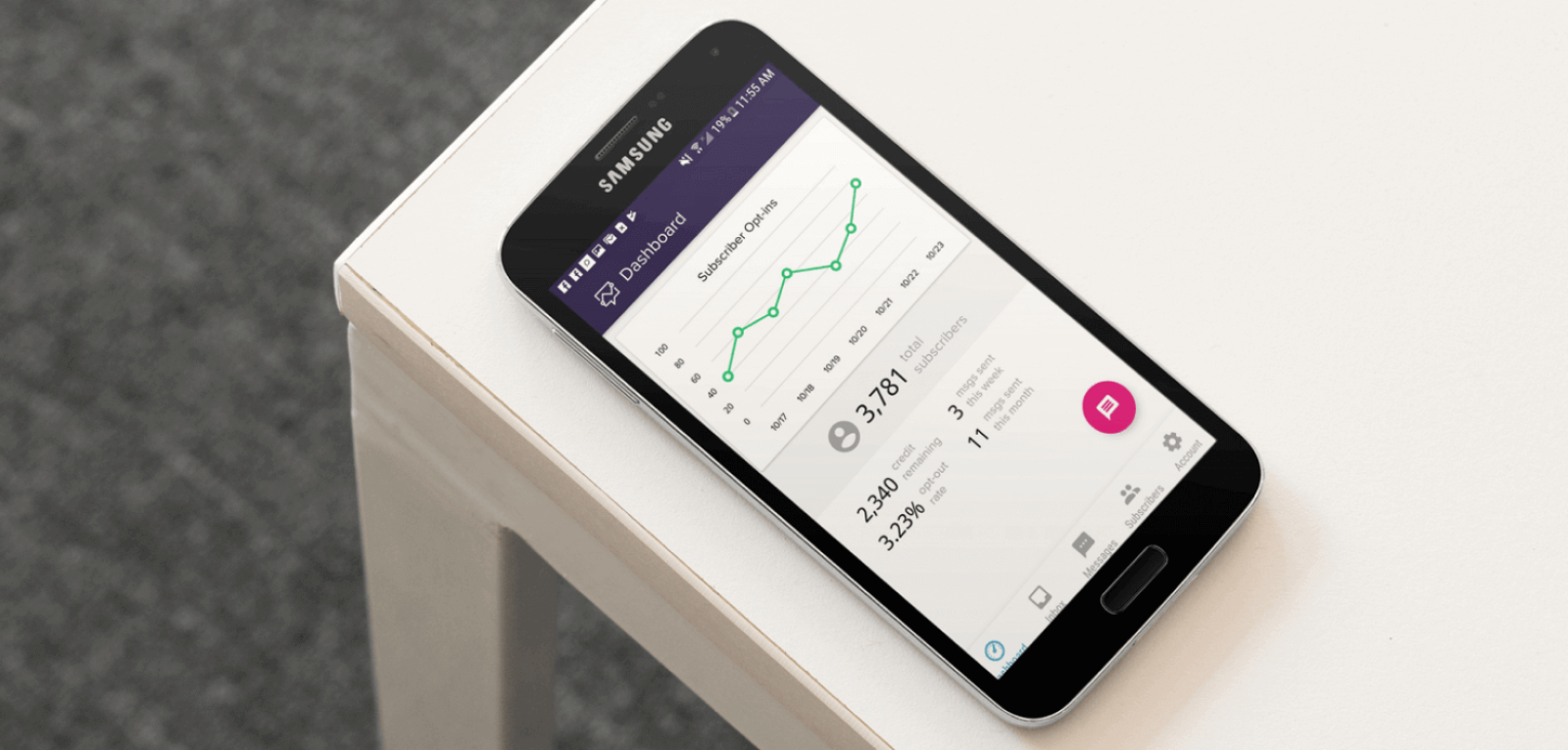 Clearstream on Android Phone