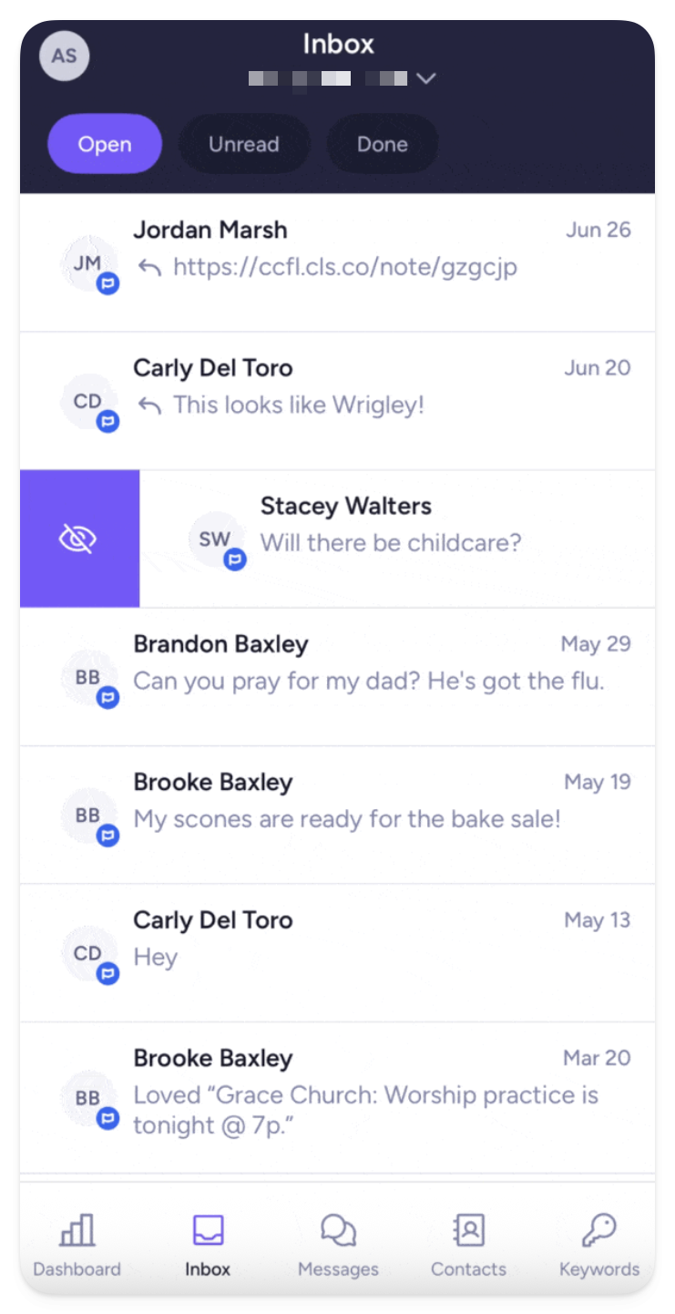 Easily reply to your people Swipe to organize messages in the updated iPhone app inbox