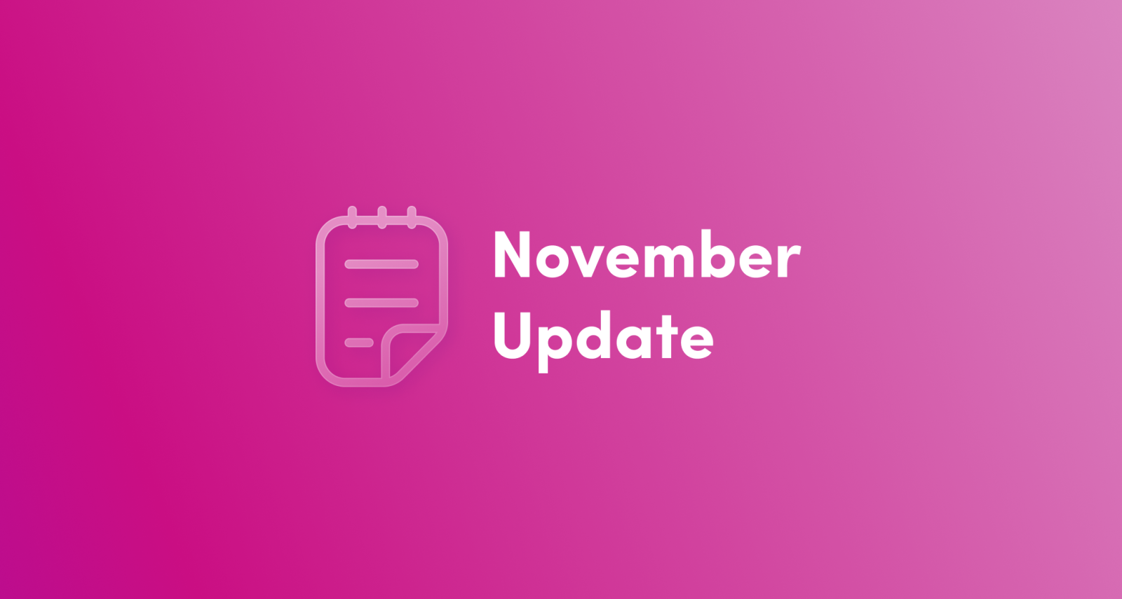 November Blog Header
